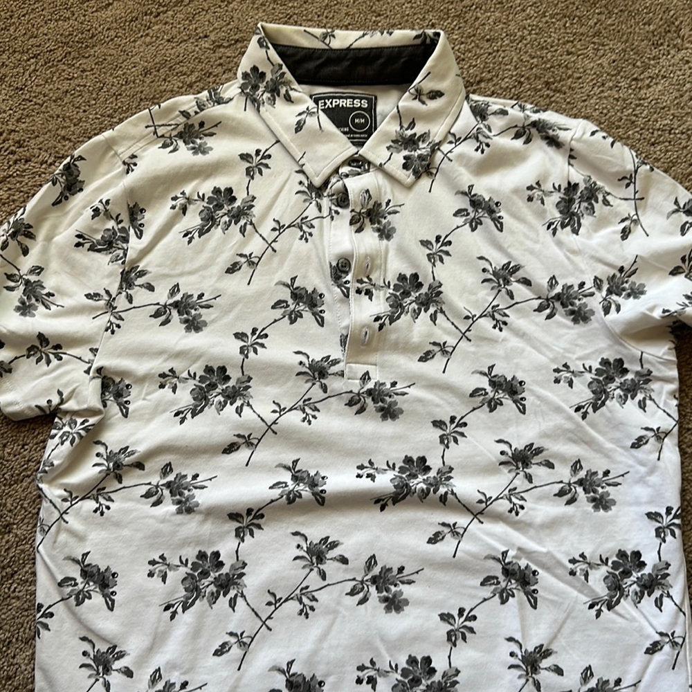 Express floral polo